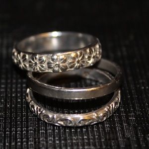 3 stackable rings